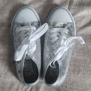 Double Platinum silver sequin shoes